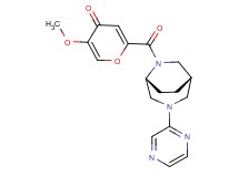 5-methoxy-2-{[(1S*,5R*)-3-(2-pyrazinyl)-3,6-diazabicyclo[3.2.2]non-6-yl]carbonyl}-4H-pyran-4-one