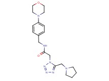 N-[4-(4-morpholinyl)benzyl]-2-[5-(1-pyrrolidinylmethyl)-1H-tetrazol-1-yl]acetamide