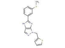 5-[3-(methylthio)phenyl]-1-(2-thienylmethyl)-1,4-dihydroimidazo[4,5-c]pyrazole