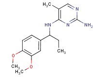 N~4~-[1-(3,4-dimethoxyphenyl)propyl]-5-methylpyrimidine-2,4-diamine