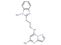 5-methyl-N-[3-(1-methyl-1H-benzimidazol-2-yl)propyl]pyrazolo[1,5-a]pyrimidin-7-amine