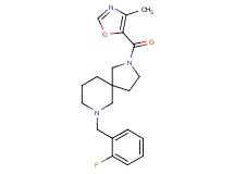 7-(2-fluorobenzyl)-2-[(4-methyl-1,3-oxazol-5-yl)carbonyl]-2,7-diazaspiro[4.5]decane