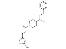 1-{1-[3-(5-methyl-1H-1,2,4-triazol-3-yl)propanoyl]-4-piperidinyl}-3-phenyl-1-propanol
