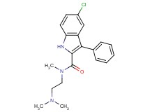 5-chloro-N-[2-(dimethylamino)ethyl]-N-methyl-3-phenyl-1H-indole-2-carboxamide