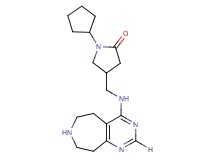 1-cyclopentyl-4-[(6,7,8,9-tetrahydro-5H-pyrimido[4,5-d]azepin-4-ylamino)methyl]-2-pyrrolidinone dihydrochloride