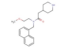 N-(2-methoxyethyl)-N-(1-naphthylmethyl)-2-piperidin-4-ylacetamide