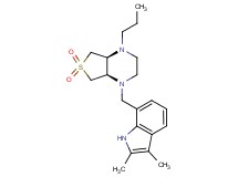 (4aS*,7aR*)-1-[(2,3-dimethyl-1H-indol-7-yl)methyl]-4-propyloctahydrothieno[3,4-b]pyrazine 6,6-dioxide