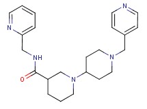 N-(pyridin-2-ylmethyl)-1'-(pyridin-4-ylmethyl)-1,4'-bipiperidine-3-carboxamide
