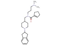 N-{[1-(2,3-dihydro-1H-inden-2-yl)-4-piperidinyl]methyl}-N-[3-(dimethylamino)propyl]-1-cyclopentene-1-carboxamide