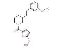 1-(5-methoxy-2-furoyl)-3-[2-(3-methoxyphenyl)ethyl]piperidine
