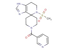 5-(methylsulfonyl)-1'-(pyridin-3-ylcarbonyl)-1,5,6,7-tetrahydrospiro[imidazo[4,5-c]pyridine-4,4'-piperidine]