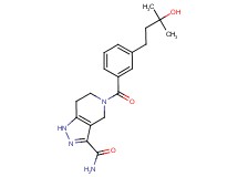 5-[3-(3-hydroxy-3-methylbutyl)benzoyl]-4,5,6,7-tetrahydro-1H-pyrazolo[4,3-c]pyridine-3-carboxamide