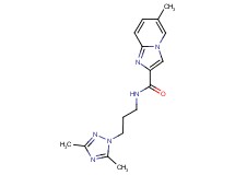 N-[3-(3,5-dimethyl-1H-1,2,4-triazol-1-yl)propyl]-6-methylimidazo[1,2-a]pyridine-2-carboxamide