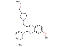 7-methoxy-3-{[3-(methoxymethyl)-1-pyrrolidinyl]methyl}-2-(3-methylphenyl)quinoline