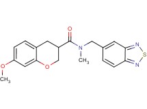 N-(2,1,3-benzothiadiazol-5-ylmethyl)-7-methoxy-N-methylchromane-3-carboxamide