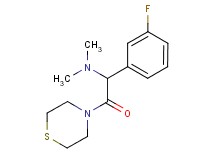 1-(3-fluorophenyl)-N,N-dimethyl-2-oxo-2-(4-thiomorpholinyl)ethanamine