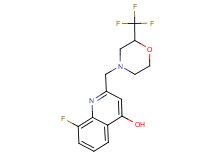 8-fluoro-2-{[2-(trifluoromethyl)-4-morpholinyl]methyl}-4-quinolinol