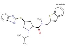 (4S)-4-(1H-benzimidazol-2-ylthio)-N-(1-benzothien-2-ylmethyl)-1-isobutyl-N-methyl-L-prolinamide