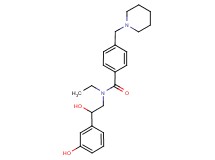 N-ethyl-N-[2-hydroxy-2-(3-hydroxyphenyl)ethyl]-4-(1-piperidinylmethyl)benzamide