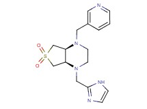 (4aS*,7aR*)-1-(1H-imidazol-2-ylmethyl)-4-(3-pyridinylmethyl)octahydrothieno[3,4-b]pyrazine 6,6-dioxide