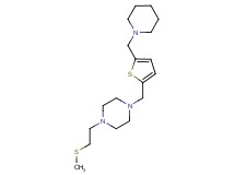 1-[2-(methylthio)ethyl]-4-{[5-(piperidin-1-ylmethyl)-2-thienyl]methyl}piperazine