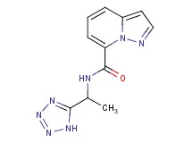 N-[1-(1H-tetrazol-5-yl)ethyl]pyrazolo[1,5-a]pyridine-7-carboxamide