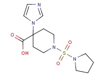 4-(1H-imidazol-1-yl)-1-(pyrrolidin-1-ylsulfonyl)piperidine-4-carboxylic acid