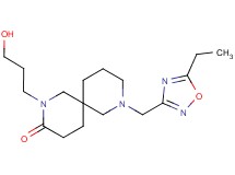 8-[(5-ethyl-1,2,4-oxadiazol-3-yl)methyl]-2-(3-hydroxypropyl)-2,8-diazaspiro[5.5]undecan-3-one