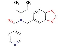 N-(1,3-benzodioxol-5-ylmethyl)-N-(1-ethylpropyl)isonicotinamide