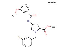methyl (4S)-1-(3-fluorobenzyl)-4-[(3-methoxybenzoyl)amino]-L-prolinate