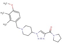 1-(4-methoxy-2,3-dimethylbenzyl)-4-[4-(1-pyrrolidinylcarbonyl)-1H-1,2,3-triazol-1-yl]piperidine
