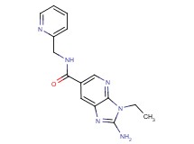 2-amino-3-ethyl-N-(pyridin-2-ylmethyl)-3H-imidazo[4,5-b]pyridine-6-carboxamide