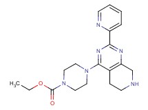 ethyl 4-(2-pyridin-2-yl-5,6,7,8-tetrahydropyrido[3,4-d]pyrimidin-4-yl)piperazine-1-carboxylate
