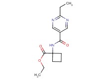 ethyl 1-{[(2-ethylpyrimidin-5-yl)carbonyl]amino}cyclobutanecarboxylate