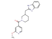 2-{[1-(2-methoxyisonicotinoyl)-3-piperidinyl]methyl}-1H-benzimidazole