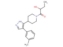 1-{4-[4-(3-methylphenyl)-1H-pyrazol-5-yl]piperidin-1-yl}-1-oxobutan-2-ol