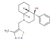 (4S*,4aS*,8aS*)-1-[(4-methyl-1,2,3-thiadiazol-5-yl)methyl]-4-phenyldecahydro-4-quinolinol