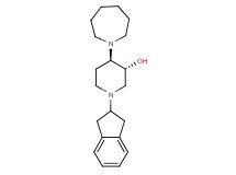 (3R*,4R*)-4-(1-azepanyl)-1-(2,3-dihydro-1H-inden-2-yl)-3-piperidinol