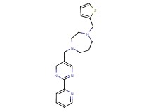 1-{[2-(2-pyridinyl)-5-pyrimidinyl]methyl}-4-(2-thienylmethyl)-1,4-diazepane