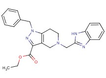 ethyl 5-(1H-benzimidazol-2-ylmethyl)-1-benzyl-4,5,6,7-tetrahydro-1H-pyrazolo[4,3-c]pyridine-3-carboxylate