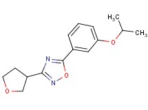 5-(3-isopropoxyphenyl)-3-(tetrahydrofuran-3-yl)-1,2,4-oxadiazole