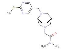 N,N-dimethyl-2-((1S*,5R*)-6-{[2-(methylthio)-5-pyrimidinyl]methyl}-3,6-diazabicyclo[3.2.2]non-3-yl)acetamide