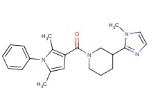 1-[(2,5-dimethyl-1-phenyl-1H-pyrrol-3-yl)carbonyl]-3-(1-methyl-1H-imidazol-2-yl)piperidine