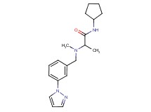 N-cyclopentyl-2-{methyl[3-(1H-pyrazol-1-yl)benzyl]amino}propanamide