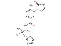 N-[1-(1H-imidazol-1-ylmethyl)-2,2-dimethylpropyl]-4-methyl-3-(2-oxoimidazolidin-1-yl)benzamide