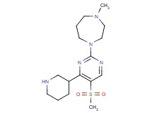 1-methyl-4-[5-(methylsulfonyl)-4-(3-piperidinyl)-2-pyrimidinyl]-1,4-diazepane dihydrochloride