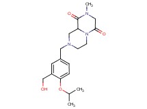 8-[3-(hydroxymethyl)-4-isopropoxybenzyl]-2-methyltetrahydro-2H-pyrazino[1,2-a]pyrazine-1,4(3H,6H)-dione