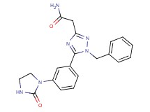 2-{1-benzyl-5-[3-(2-oxoimidazolidin-1-yl)phenyl]-1H-1,2,4-triazol-3-yl}acetamide