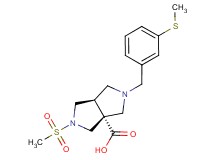 (3aR*,6aR*)-2-(methylsulfonyl)-5-[3-(methylthio)benzyl]hexahydropyrrolo[3,4-c]pyrrole-3a(1H)-carboxylic acid