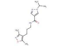 N-[3-(3,5-dimethyl-4-isoxazolyl)propyl]-1-isopropyl-1H-pyrazole-4-carboxamide